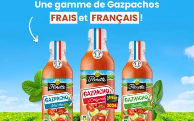 Florette, une gamme de gazpachos Frais et Français.